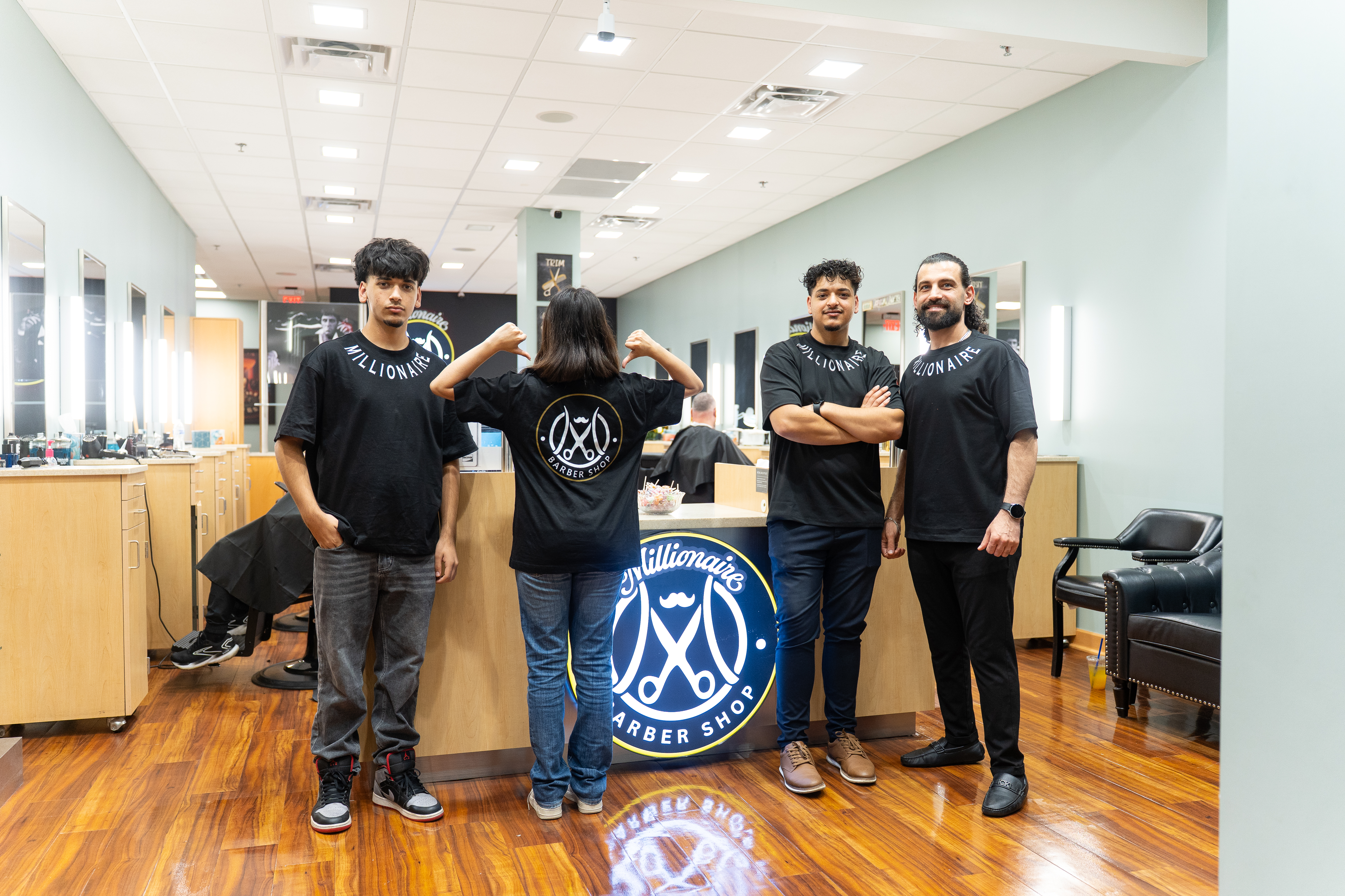 Millionaire Barbershop team